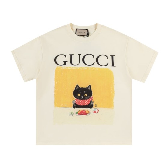 Gucci Early Spring Collection High-Weight Short-Sleeve